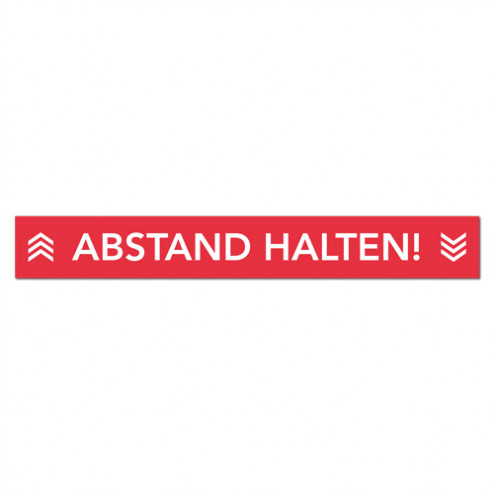 Aufkleber Abstand halten