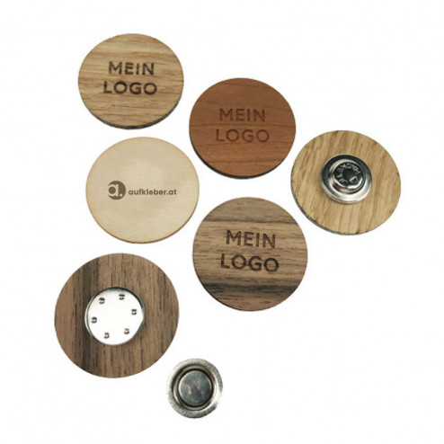 NFC Holzbutton mit Magnet