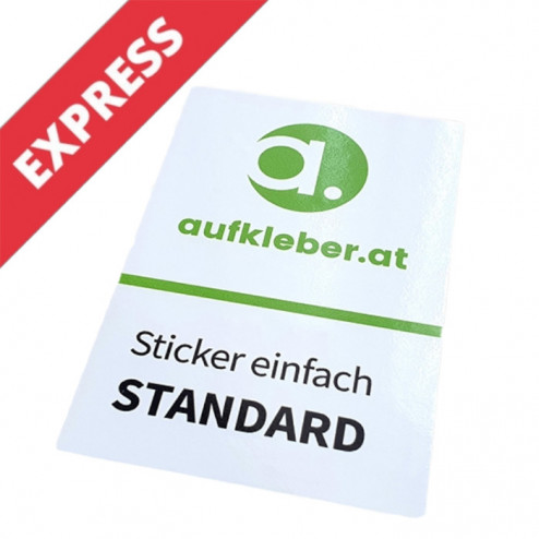 Express Premium Aufkleber ohne Laminat