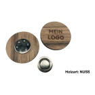 NFC Holzbutton mit Magnet - Nuss