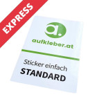 Express Aufkleber, Express Sticker, Express Etiketten ohne Laminat
