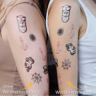 Vergleich Tattoo mit oder ohne Weißhinterlegung
