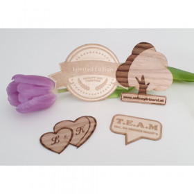 Holz Aufkleber und Holzsticker