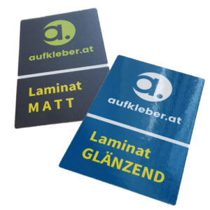 Premium Aufkleber mit Laminat