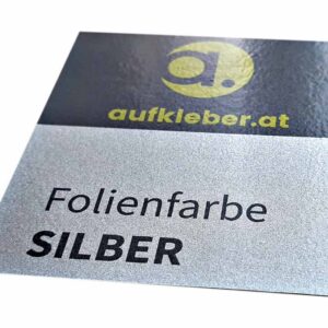 Aufkleber Folienfarbe silber - Aufkleber.at