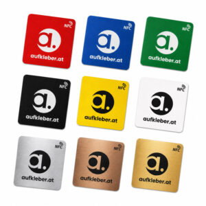 Individuelle NFC Aufkleber mit Lasergravur - Farbauswahl - aufkleber.at