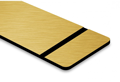 Laminat gold gebürstet (Gravur schwarz)