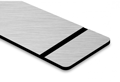 Laminat silber gebürstet (Gravur schwarz)