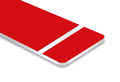 Laminat rot (Gravur weiß)