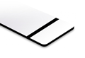 Laminat weiß (Gravur schwarz)