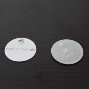 NFC Visdome Sticker - Ansicht Rückseite inkl. NFC-Chip - aufkleber.at