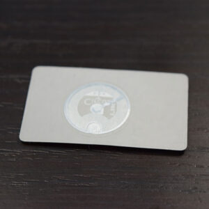 NFC Visdome Sticker - Ansicht Rückseite inkl. NFC-Chip - aufkleber.at
